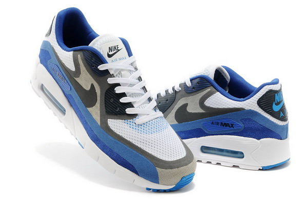 Air Max 90 Breathe Mens Shoe White / Black / Grey / Blue
